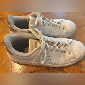 Adidas Women’s size 7 - White Leather Sneakers